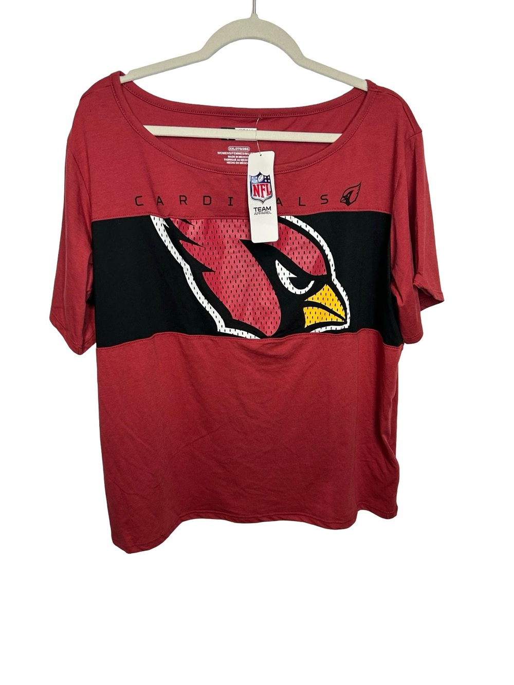 NFL Arizona Cardinals Women's Red Team Tee XXL